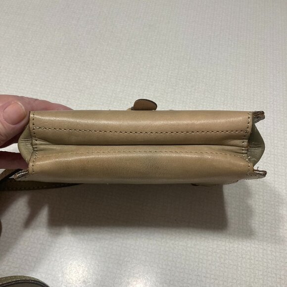 NWT Patricia Nash Small Latice Leather Olive Brown Oil Rubbed Crossbody - Picture 6 of 14